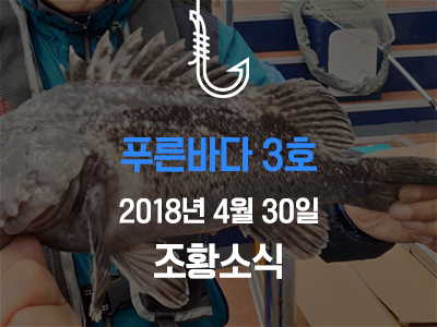 [푸른바다3호] 4월 30일 조황소식입니다!