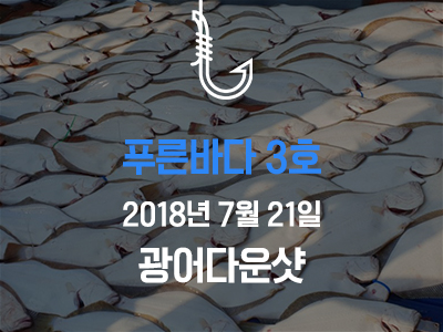 [푸른바다3호] 7월 21일 광어다운샷