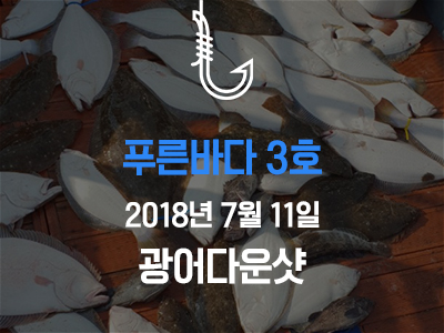 [푸른바다3호] 7월 11일 조황소식입니다!