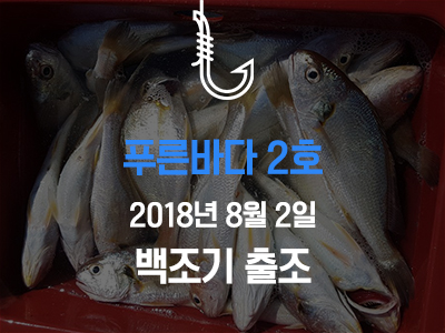 [푸른바다2호] 8/2 백조기 출조