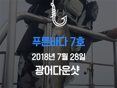 [푸른바다7호] 7/28 광어다운샷