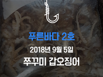 [푸른바다2호] 쭈꾸미 갑오징어!