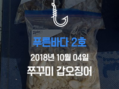 [푸른바다2호] 쭈꾸미 갑오징어