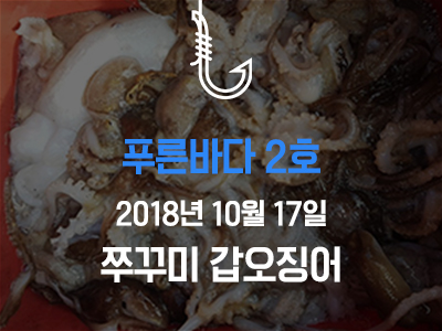[푸른바다2호] 쭈꾸미 갑오징어
