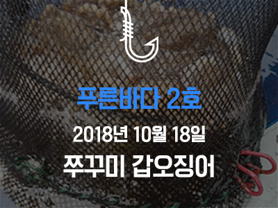 [푸른바다2호] 쭈꾸미 갑오징어