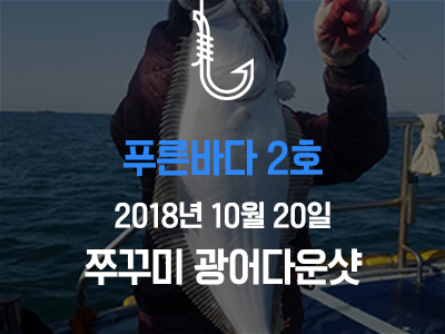 [푸른바다2호] 쭈꾸미 광어다운샷