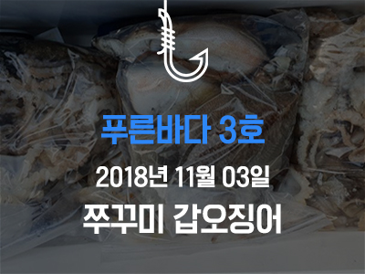[푸른바다3호] 쭈꾸미 갑오징어