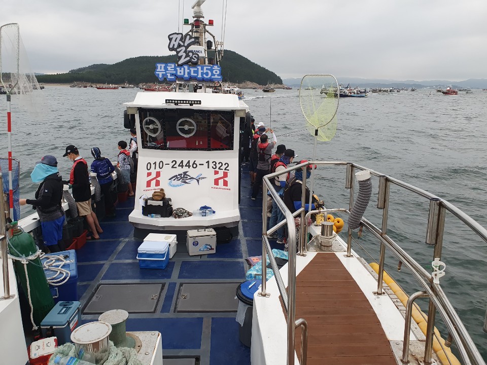 [[[푸른바다5호]]] 9월1일 올해 첫 쭈,갑 조행기~