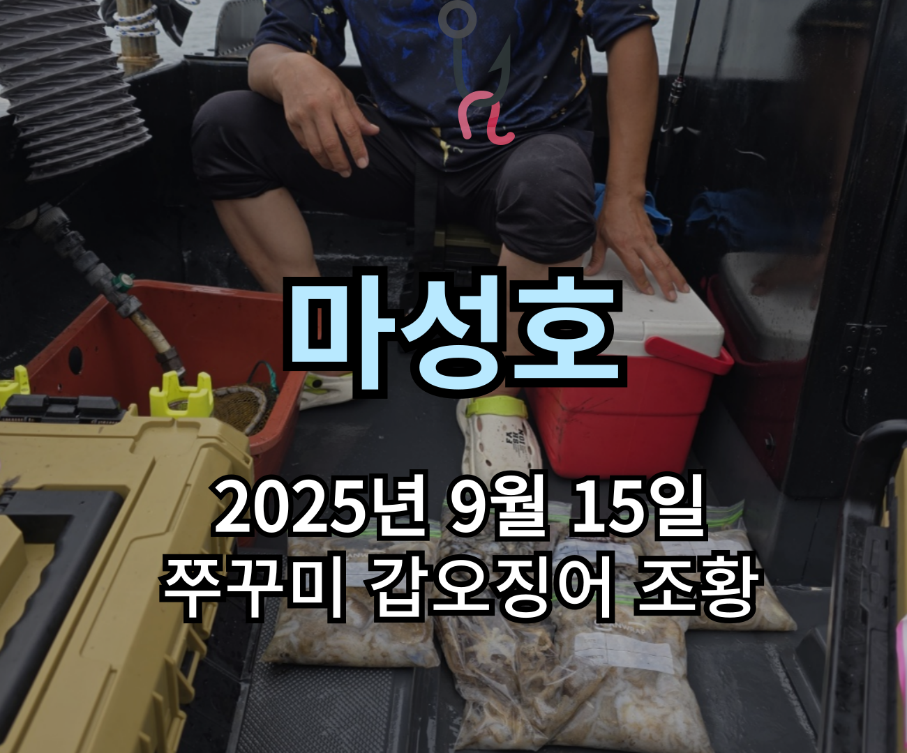 [마성호] 9월 15일 쭈꾸미 갑오징어 조황